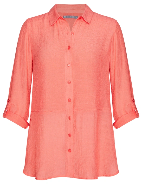 Katies 3Q Sleeve Double Layer Shirt, hi-res image number null
