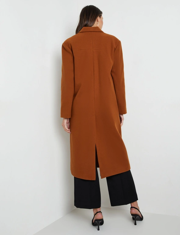 Katies One Button Melton Coat, hi-res image number null