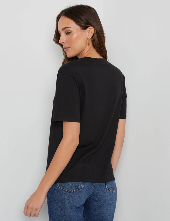 Katies Short Sleeve Face with Daimonte Cotton Tee, hi-res image number null