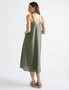 Katies Sleeveless Linen Blend Trapeze Maxi Dress, hi-res
