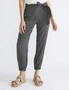Katies Ankle Length Belted Jogger Style Pants, hi-res