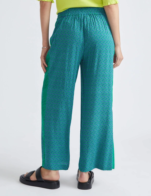 Katies Ankle Length Double Printed Pants, hi-res image number null