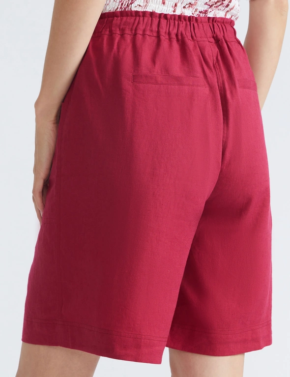 Katies Linen Blend Cargo Pocket Shorts, hi-res image number null
