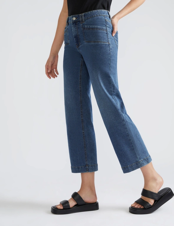 Katies Ankle Wide Leg Pocket Jean, hi-res image number null