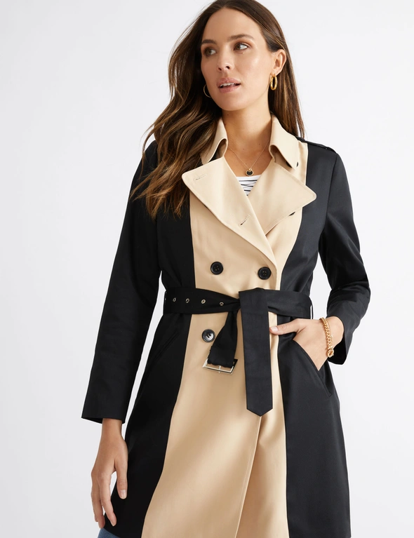 Katies Belted Trench Coat, hi-res image number null