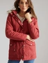 Katies Long Sleeve Padded Anorak With Detachable Fur Trimmed Hood, hi-res