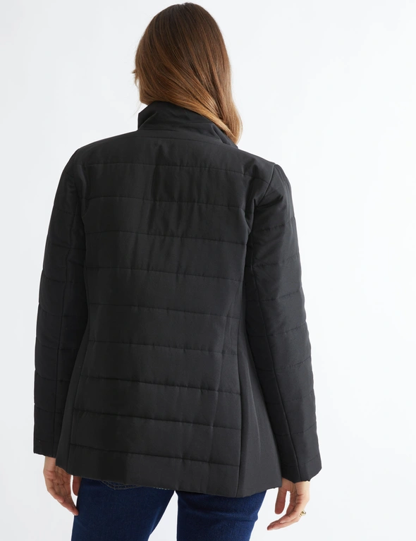 Long Sleeve Lightweight Quilted Puffer, hi-res image number null