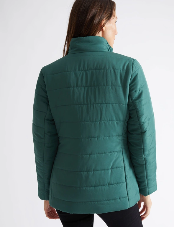 Katies Long Sleeve Lightweight Quilted Puffer, hi-res image number null
