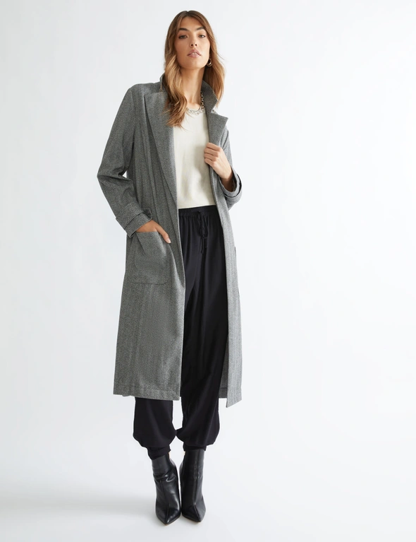 Katies long sleeve regular length jacquard coat, hi-res image number null
