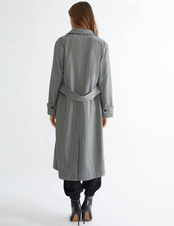 Katies long sleeve regular length jacquard coat, hi-res image number null