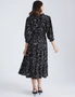 Katies Tiered Dress With Drawcord In The Waist And Elbow Length Sleeves, hi-res