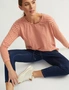 Katies Relaxed Long Sleeve Knit Top With Dropped Shoulders, hi-res