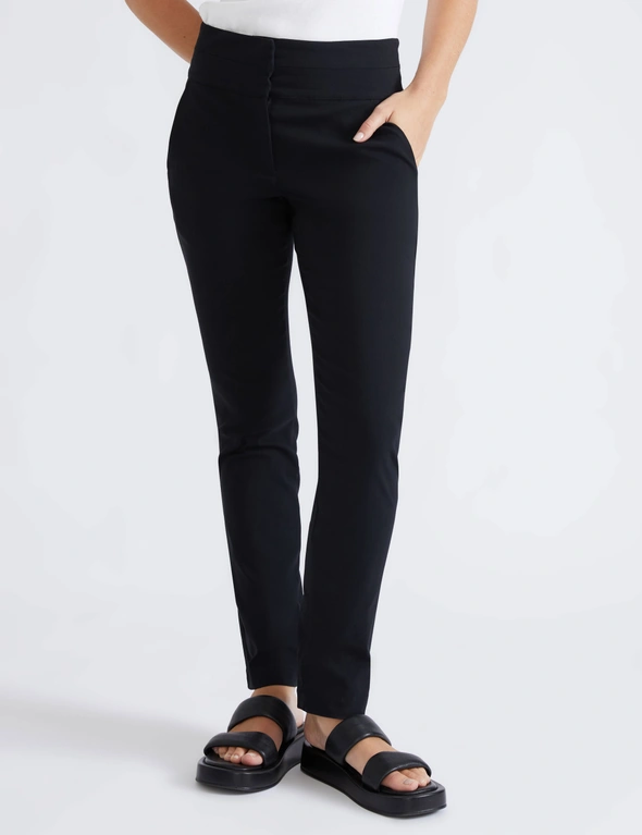 Katies Styled Slim Leg Pants With Angled Pockets, hi-res image number null