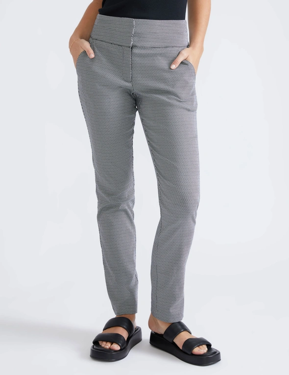 Katies Styled Slim Leg Pants With Angled Pockets, hi-res image number null