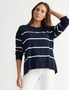 Katies Relaxed Long Sleeve Crew Neck Knitwear Jumper, hi-res