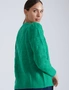 Katies Long Sleeve Pointelle Interest Jumper With Subtle Gathering On The Shoulders, hi-res