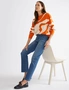 Katies Long Sleeve Crew Neck Intarsia Design Jumper With Dropped Shoulders, hi-res