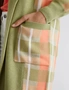 Katies Long Sleeve Intarisa Design Coatigan With Shawl Collar And Pockets, hi-res