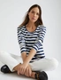 Katies Relaxed Long Sleeve Crew Neck Tee And Dropped Shoulders, hi-res