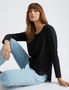 Katies Relaxed Long Sleeve Crew Neck Tee And Dropped Shoulders, hi-res