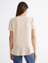 Katies Flutter Sleeve Knit Top With Peplum Styling, hi-res