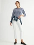 Katies Relaxed Three Quarter Sleeved Stripe T-Shirt, hi-res