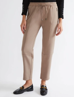 Katies Cargo Styled Jogger Pants With Zip Detail