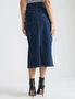 Katies Denim A-Line Skirt With Front Slit, hi-res