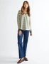 Katies long sleeve spliced cut about knit top, hi-res