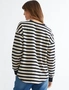 Katies Long Sleeve Spliced Cut About Knit Top, hi-res