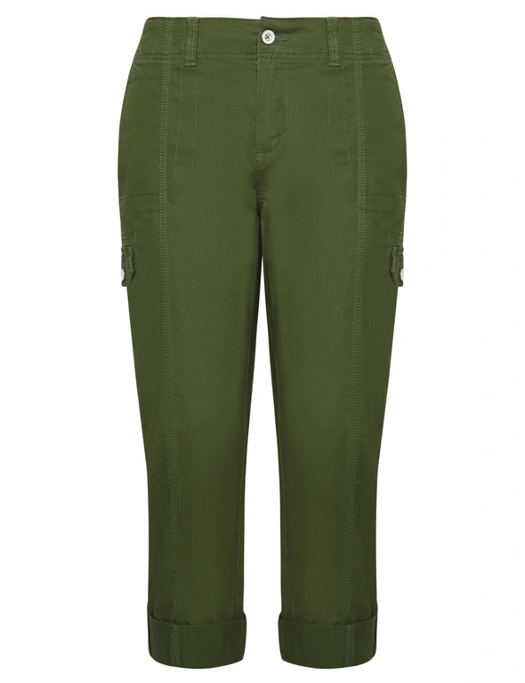 Katies Full Length Cotton Blend Cargo Pants, hi-res image number null