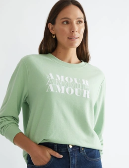 Katies Long Sleeve AMORE Sweatshirt