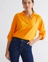 Katies 3/4 Rolled Up Longline Button Trim Shirt, hi-res