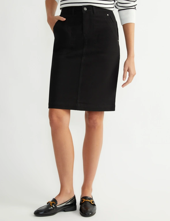 Katies Mid Length Core Canva Skirt, hi-res image number null