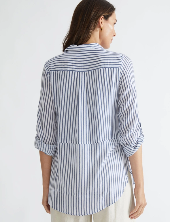Katies 3/4 Sleeve Double Layer Shirt, hi-res image number null