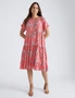 Katies Short Sleeve tiered  Mid length Dress, hi-res
