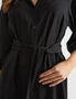Katies Elbow Sleeve Belted Linen Blend Maxi Dress, hi-res