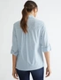 Katies Short Sleeve Cotton Blend Longline Shirt, hi-res