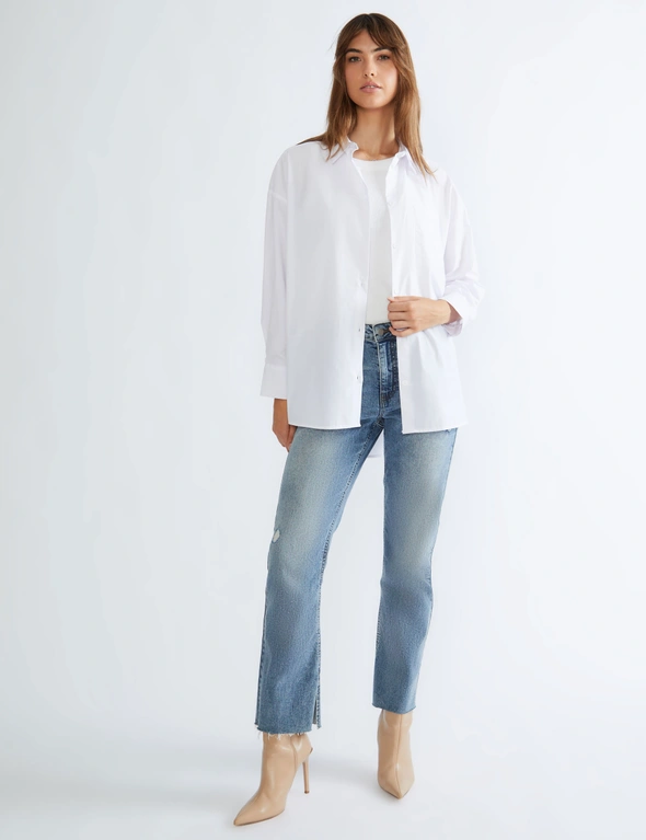 Katies Long Sleeve Button Up Top, hi-res image number null