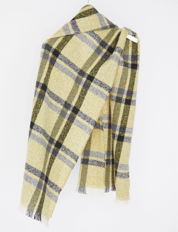 Katies Green Checkered Scarf, hi-res image number null