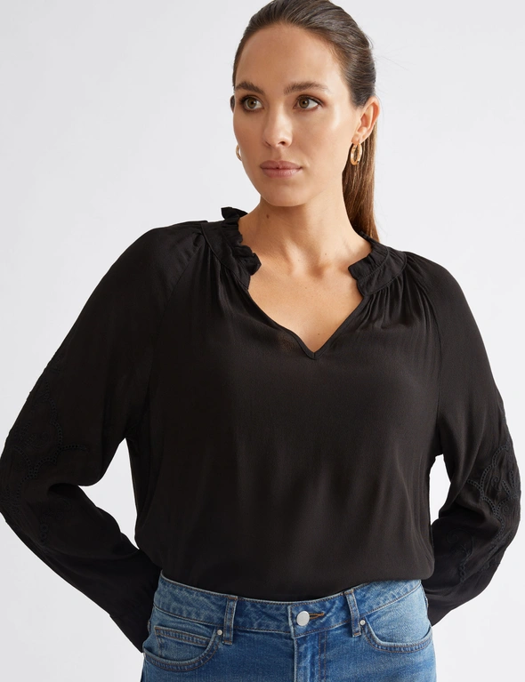 Katies Cutout Sleeve Blouse, hi-res image number null