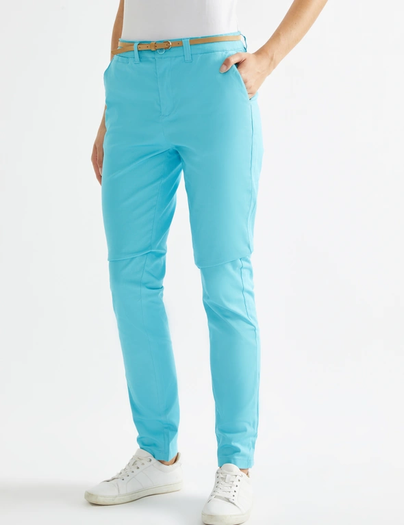 Katies Emerge Belted Chino Full Length Pant, hi-res image number null