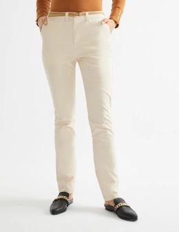Katies Emerge Belted Chino Full Length Pant