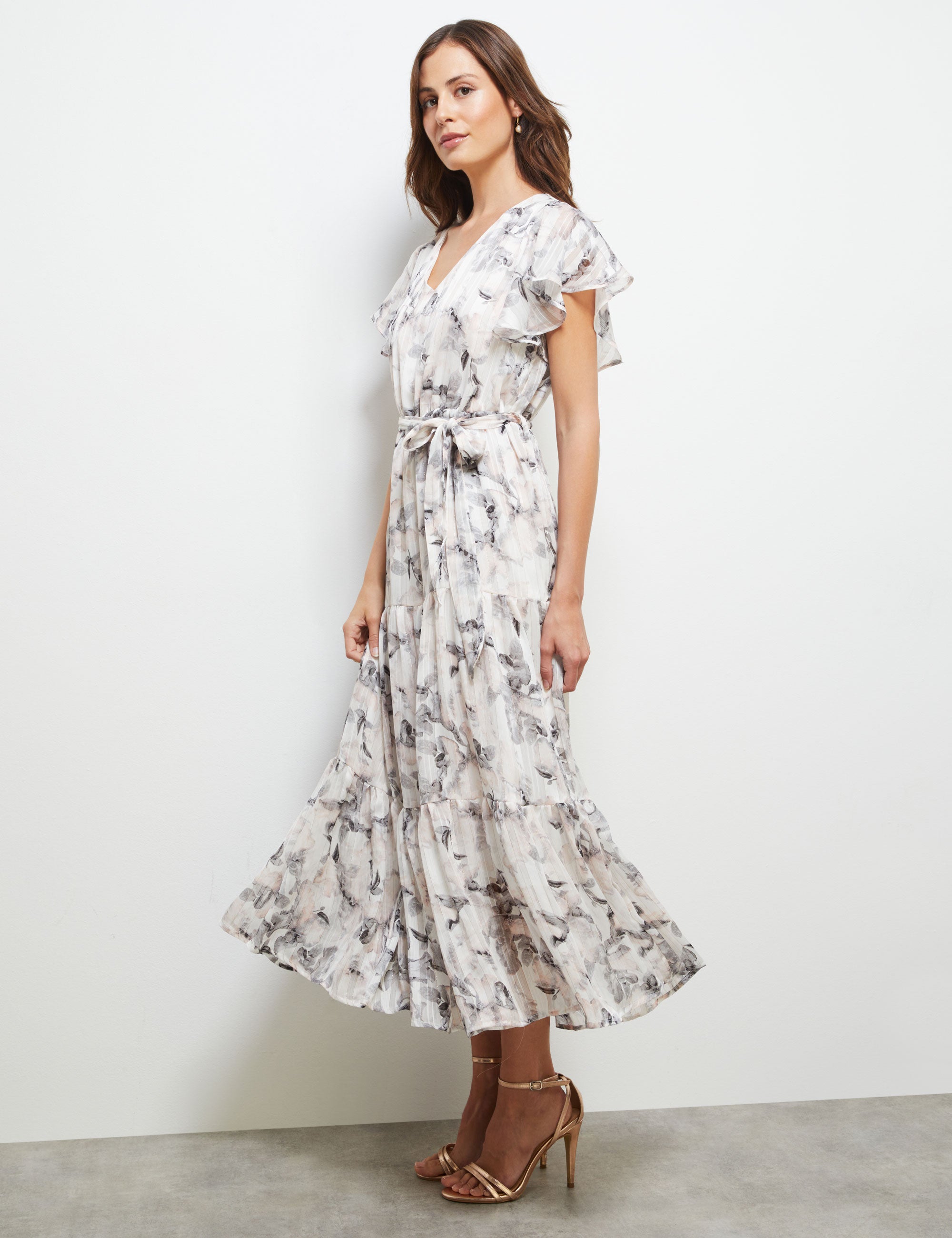 Liz Jordan Print Tiered Dress | Noni B