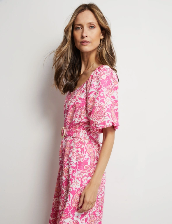 Liz Jordan Linen Midi Dress | Liz Jordan
