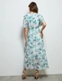 Liz Jordan Frill Print Dress, hi-res