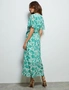 Liz Jordan Frill Print Dress, hi-res