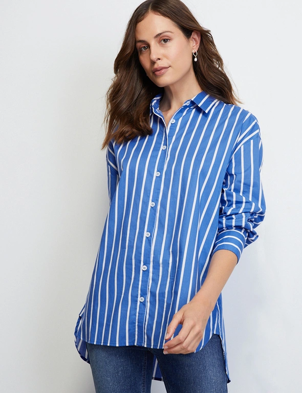 Liz Jordan Cotton Stripe Shirt | Noni B
