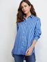 Liz Jordan Cotton Stripe Shirt, hi-res