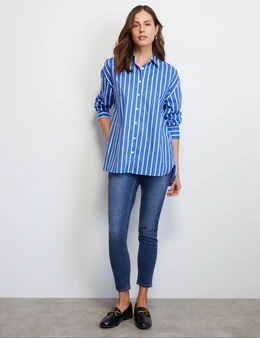 Liz Jordan Cotton Stripe Shirt